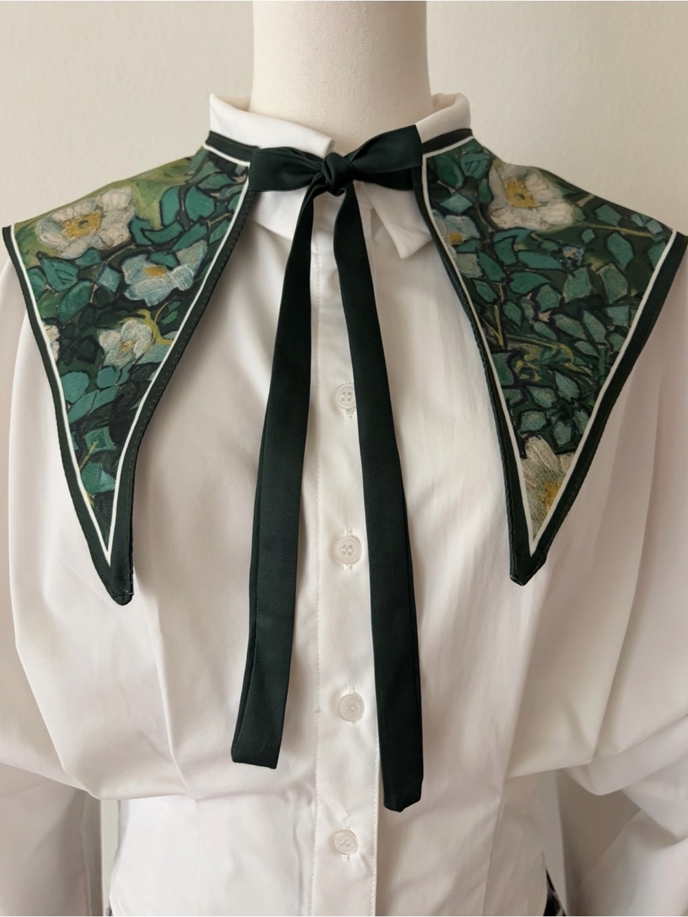 Van Gogh Inspired Floral Detachable Statement Collar